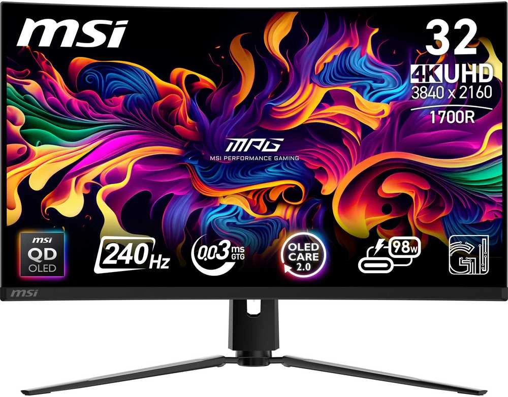 MSI MPG 321CURXDE lenktas žaidimų monitorius 80 cm (31,5 colio)