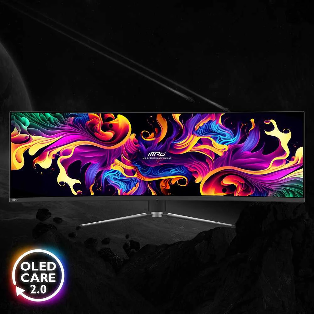 Monitorius MSI MPG 491CQPDE 49" QD-OLED Curved Gaming Ekranas, DQHD 5120x1440, 144Hz, 0.03ms, HDMI 2.1