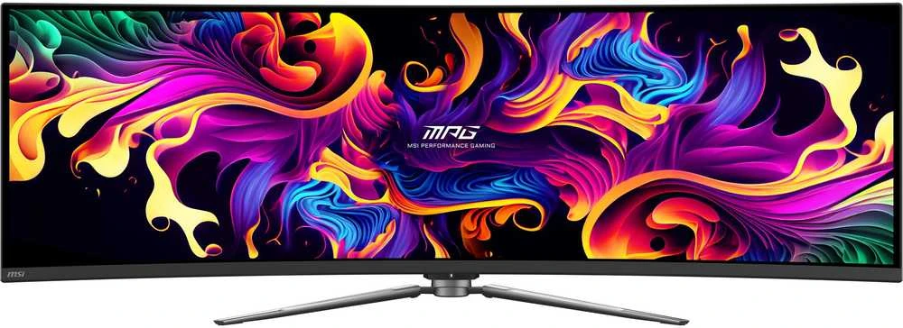 Monitorius MSI MPG 491CQPXDE QD-OLED dvigubas QHD lenktas žaidimų ekranas 124,5 cm (49 colių)
