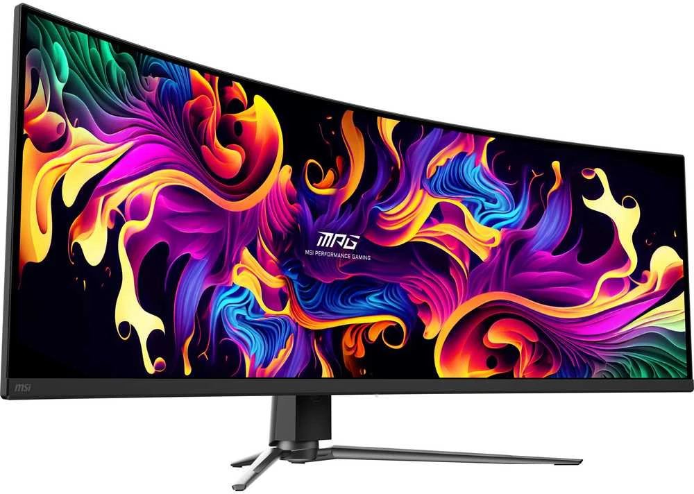 Monitorius MSI MPG 491CQPXDE QD-OLED dvigubas QHD lenktas žaidimų ekranas 124,5 cm (49 colių)