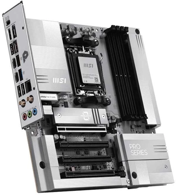 Pagrindinė plokštė MSI AM5 PRO B850M-A WIFI PZ M-ATX AMD B850 Lizdas AM5 micro ATX
