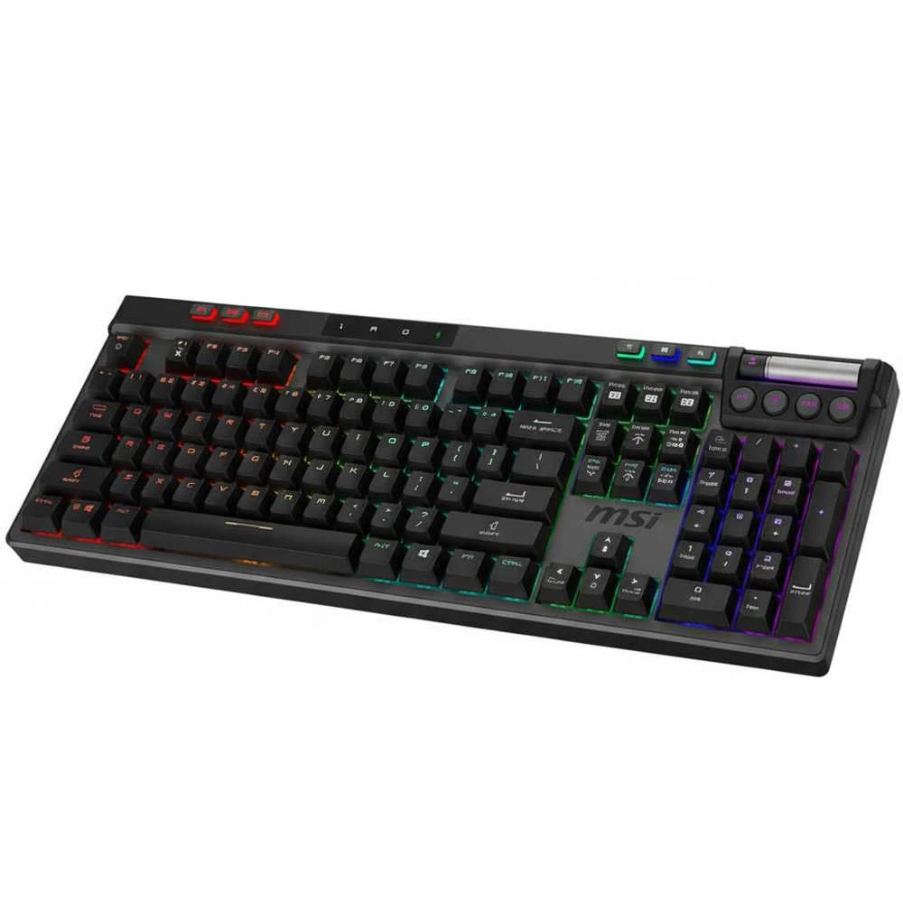 MSI Strike Pro W Silent DE Klaviatūra DE Juodas