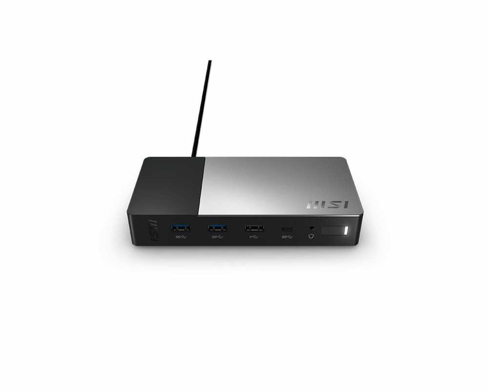 MSI USB-C Docking Station Gen 2 USB 3.2 Gen 2 (3.1 Gen 2) Type-C Juodas