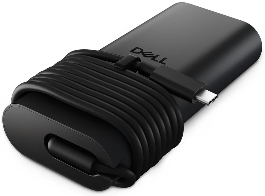Dell 130W USB-C maitinimo adapteris su apvyniotu laidu