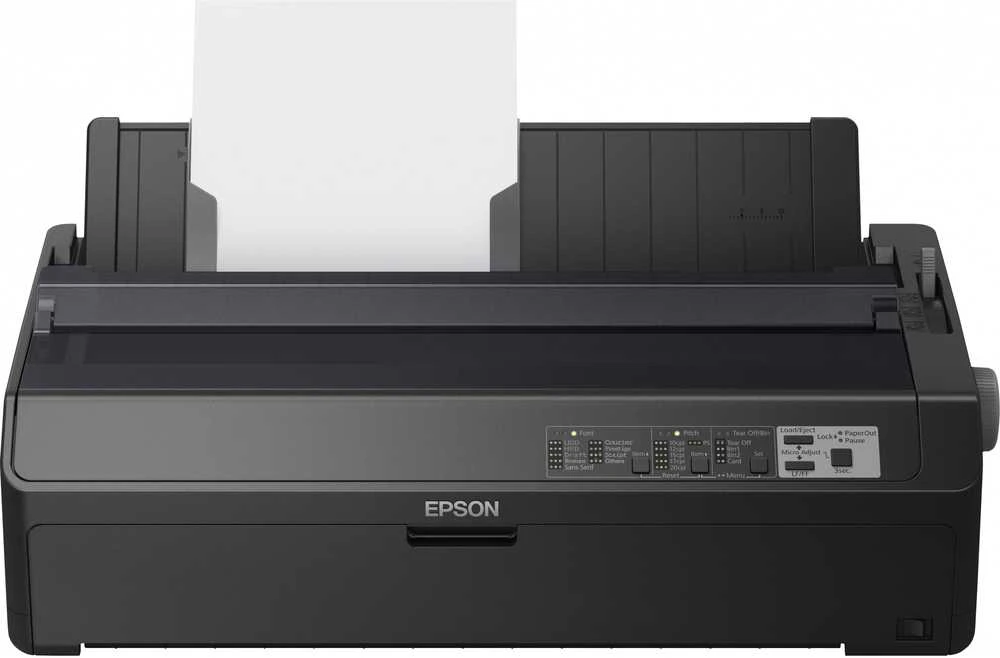Spausdintuvas Epson LQ-2090IIN, 550 cps, 10 cpi, 6 kopijos, kodas 128 (A/B/C), kodas 39, EAN13, EAN8, interleaved 2/5, POSTNET, UPC-A, UPC-E, vokai, 0,12 - 0,46 mm