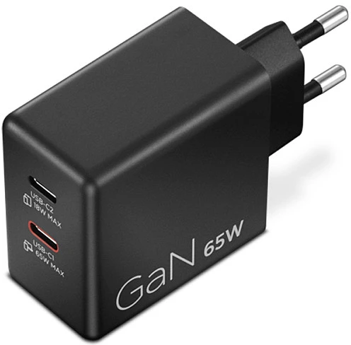 „Lenovo“ dvigubas USB-C 65 W GaN įkroviklis | USB-C | 65 W | Įkroviklis
