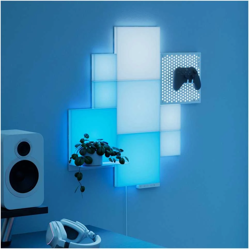 Sieninis šviestuvas „Nanoleaf Blocks“ pradinis rinkinys (10 vnt.) | 16 mln. ir daugiau spalvų