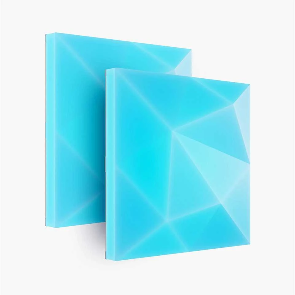 „Nanoleaf Blocks“ tekstūruotų didelių kvadratų papildomas rinkinys (2 panelės) | 16 mln. spalvų