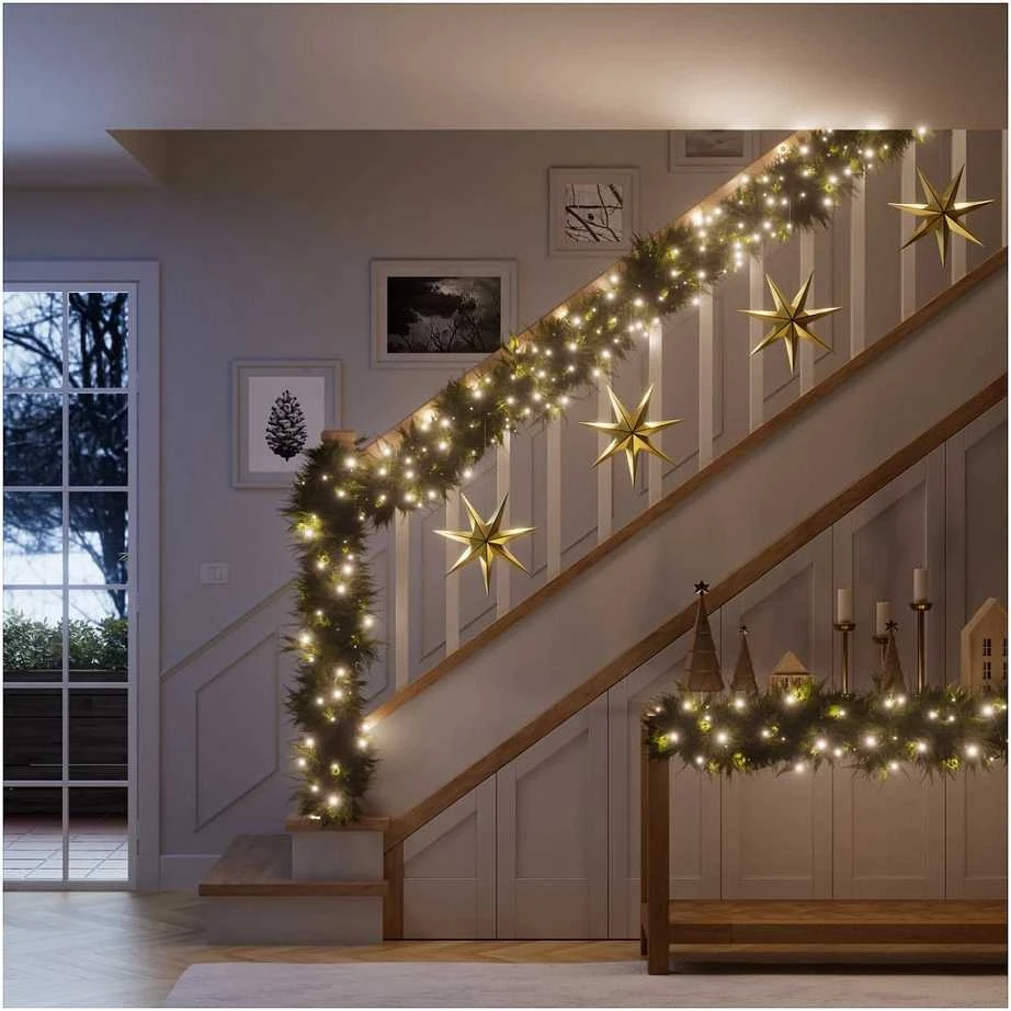 „Nanoleaf|1D Outdoor Holiday String Lights Starter Kit“ 250LED 20m|18 W|RGBW|Wi-Fi, svarbu