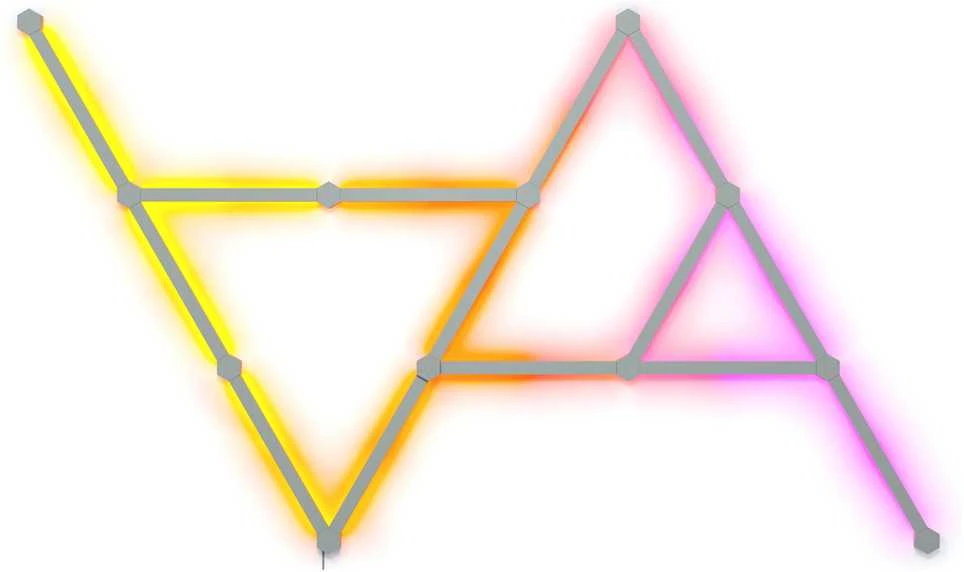 „Nanoleaf Lines“ pradinis rinkinys (15 panelių) 16 mln.+ spalvų