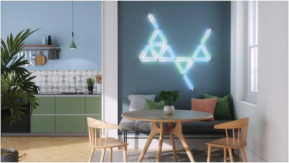 „Nanoleaf Lines“ pradinis rinkinys (15 panelių) 16 mln.+ spalvų