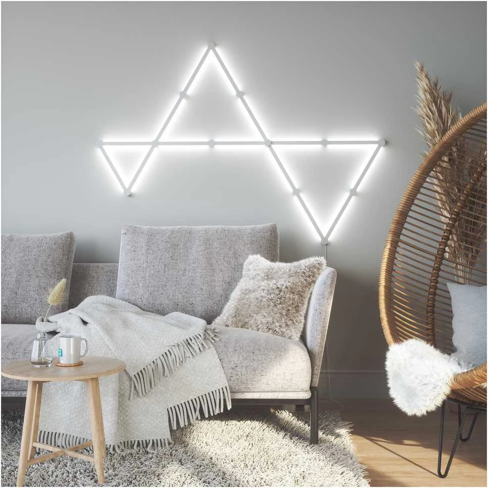 „Nanoleaf Lines“ pradinis rinkinys (15 panelių) 16 mln.+ spalvų