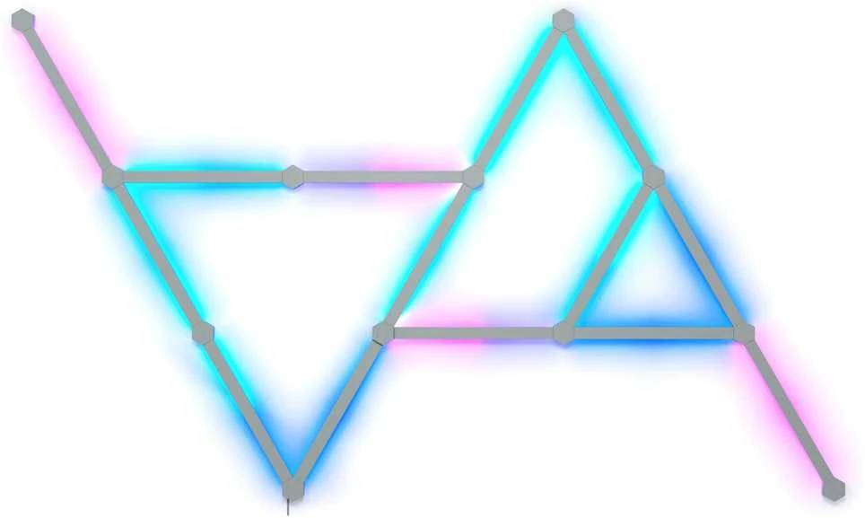 „Nanoleaf Lines“ pradinis rinkinys (15 panelių) 16 mln.+ spalvų