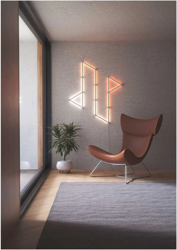 „Nanoleaf Lines“ pradinis rinkinys (15 panelių) 16 mln.+ spalvų