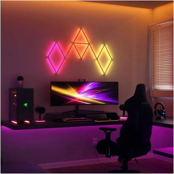 „Nanoleaf“ | Linijų pradinis rinkinys (9 panelės) | 16 mln. spalvų