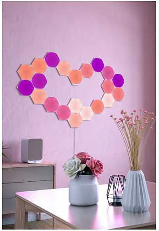 Nanoleaf Nanolapis | „Shapes Hexagons Smarter Kit“ (15 plokščių) | 16 mln.+