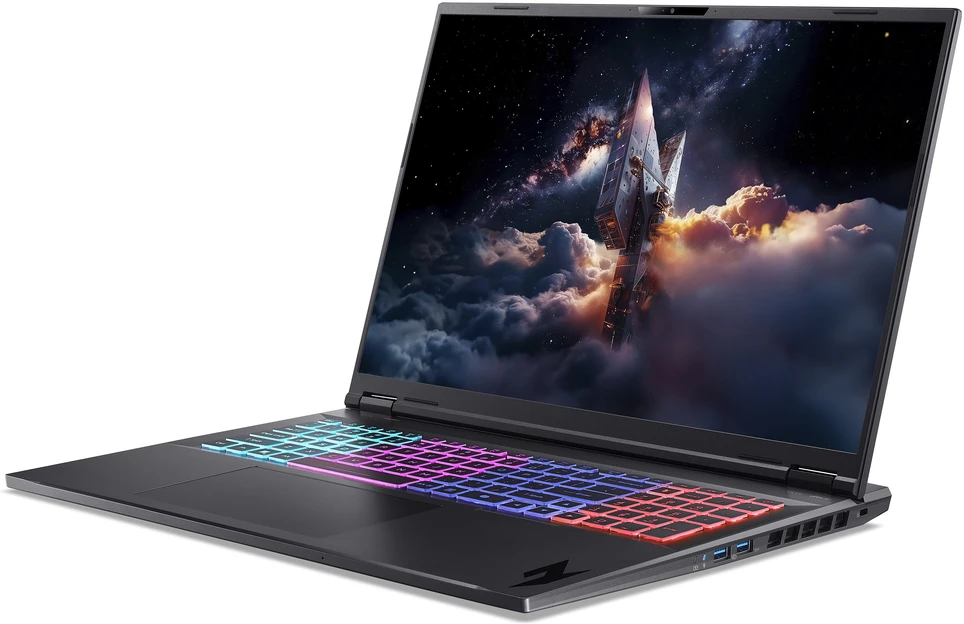 Nešiojamas kompiuteris „Acer Nitro 18 AI“ (AN18-61-R49W) žaidimų / „Copilot+“ asmeninis kompiuteris, 18,0 colio WUXGA, 165 Hz, „Ryzen AI R7-350“ (50 našumų), 16 GB RAM, 1 TB SSD, „GeForce R“