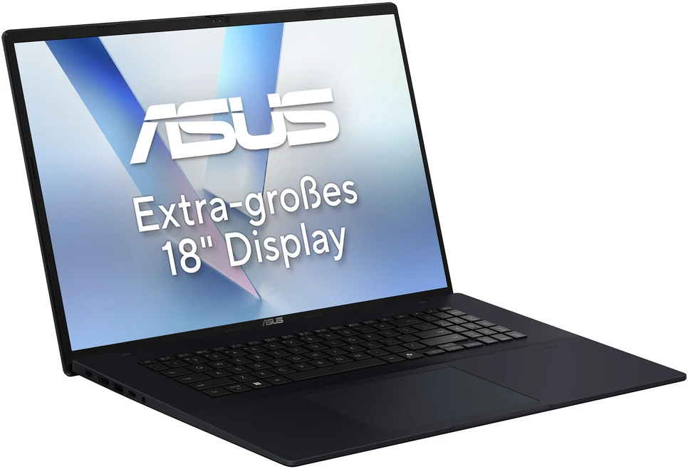 ASUS Vivobook 18 M1807GA-S8068W 18 col. Nešiojamas kompiuteris AMD Ryzen AI 7 445 16 GB RAM 1 TB SSD Windows 11 Home Quiet Mėlyna