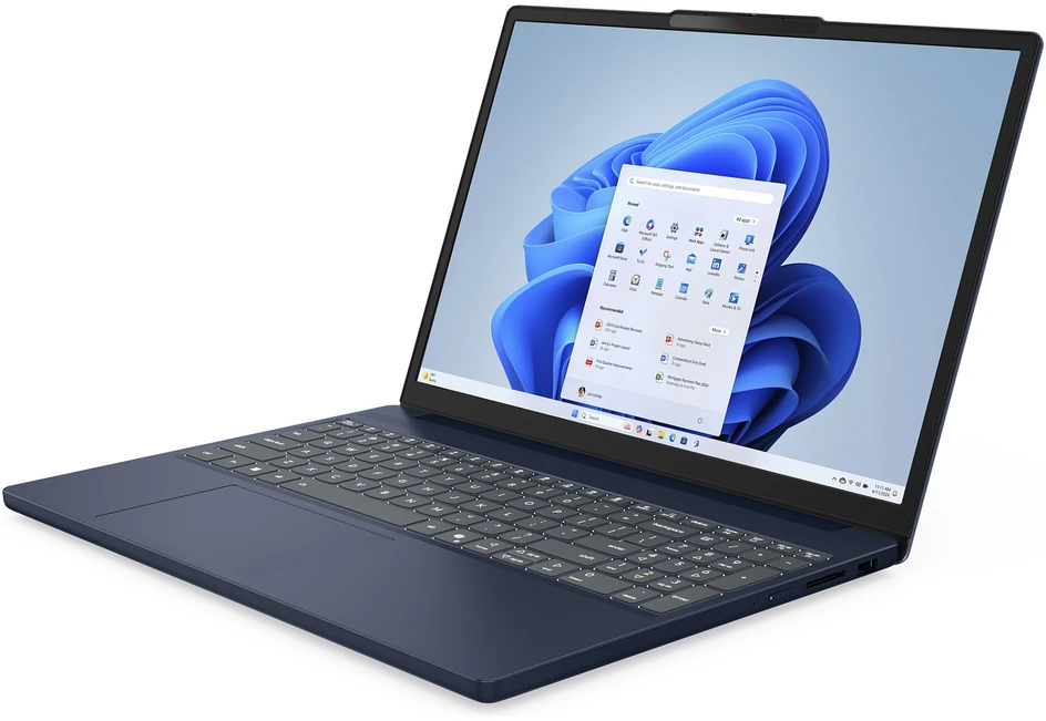 Nešiojamas kompiuteris Lenovo IdeaPad Slim 3 15ARP10 | AMD Ryzen 5 150, 15.3" WUXGA, 16 GB RAM, 512 GB SSD, Windows 11 Home | Mėlynas