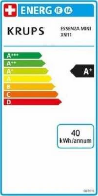 Krups Essenza Mini XN110B10 Kapsulinis kavos aparatas 0,6 L Pusiau automatinis