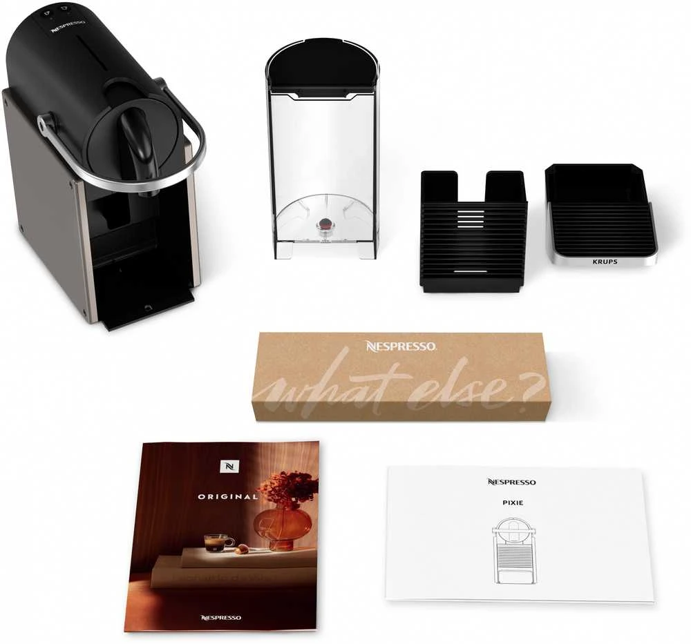 Kavos Aparatas - Krups Nespresso Pixie XN306T 0.7L 19 Bar Titan