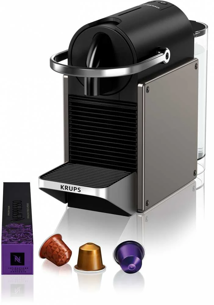 Kavos Aparatas - Krups Nespresso Pixie XN306T 0.7L 19 Bar Titan