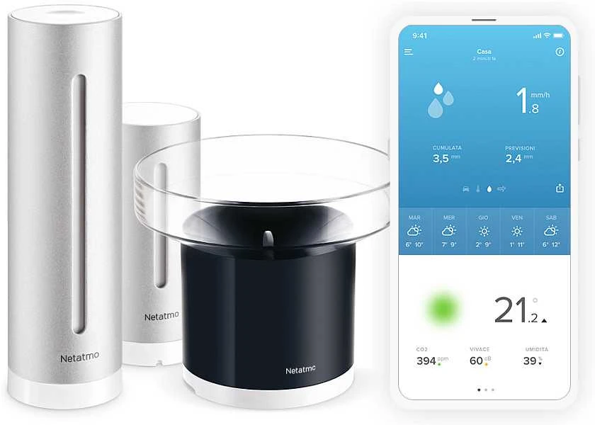 Netatmo Rinkinys orų stotis + lietaus matuoklis
