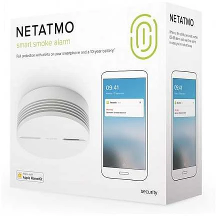 Netatmo NSA-DE, Fotoelektrinis atspindžio detektorius, Balta, 85 dB, Paviršinio montavimo, Plastikas, Horizontalus