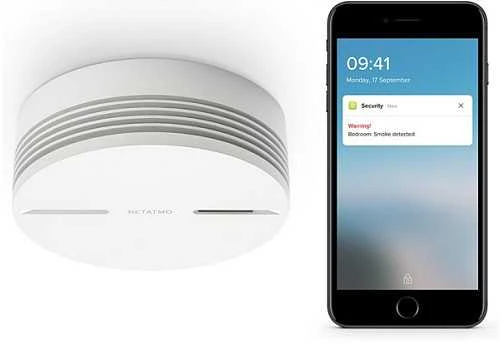Netatmo NSA-DE, Fotoelektrinis atspindžio detektorius, Balta, 85 dB, Paviršinio montavimo, Plastikas, Horizontalus