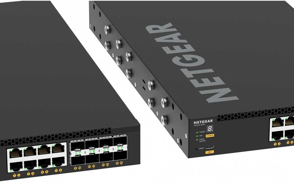 Šakotuvas Tinklo Įranga - NETGEAR Jungiklis XSM4316 16 Prievadų 10Gbps 530x330x140mm