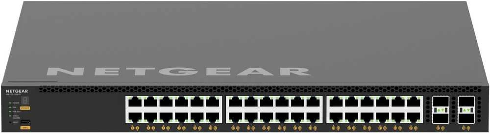 Šakotuvas NETGEAR XSM4340CV valdomas L3 10G Ethernet (100/1000/10000) Maitinimas per Ethernet (PoE) 1U Juodas