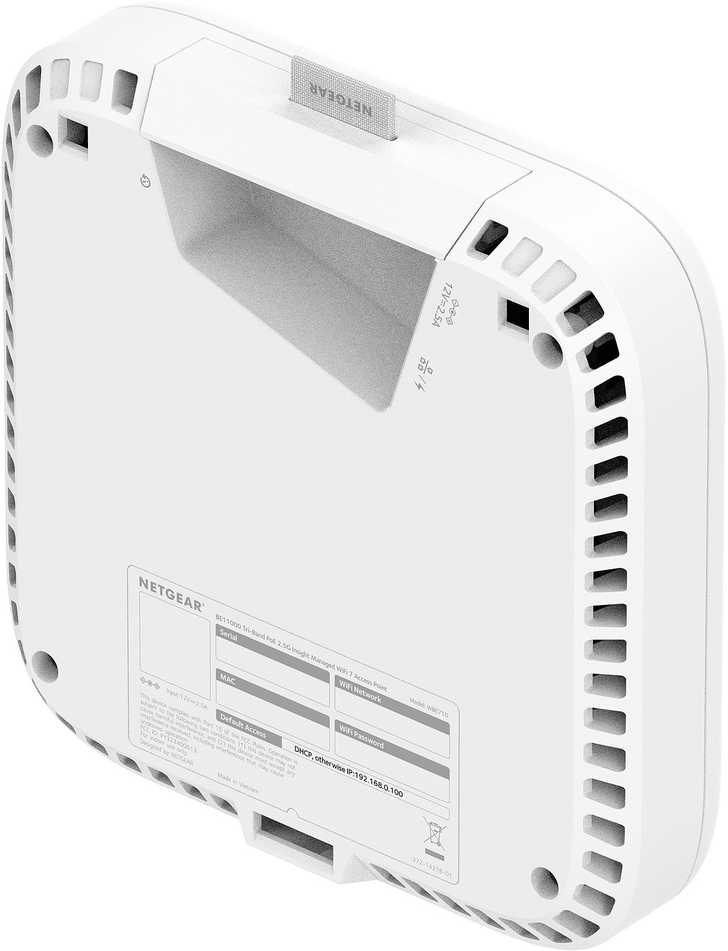 Maršrutizatorius Access Point NETGEAR Business WBE718 BE18400 Wi-Fi 7 2.4/5/6 GHz Zarządzany w chmurze (WBE718-111EUS)