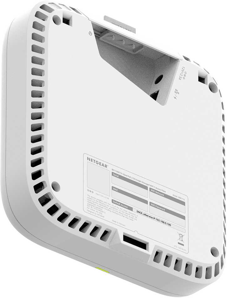 Maršrutizatorius Access Point NETGEAR Business WBE718 BE18400 Wi-Fi 7 2.4/5/6 GHz Zarządzany w chmurze (WBE718-111EUS)