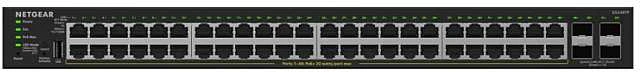 Šakotuvas Netgear GS348TP-200EUS 52p PoE 380W (PoE+: 48p) valdomas gigabito komutatorius