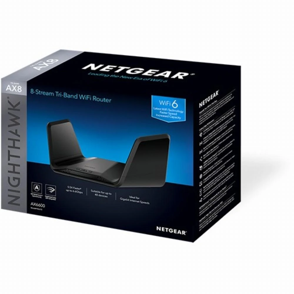 NETGEAR Nighthawk AX8 Maršrutizatorius (RAX70-100EUS)