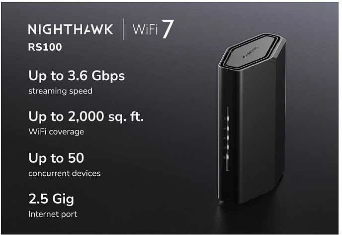 Maršrutizatorius Netgear Nighthawk WiFi 7 RS100-100EUS
