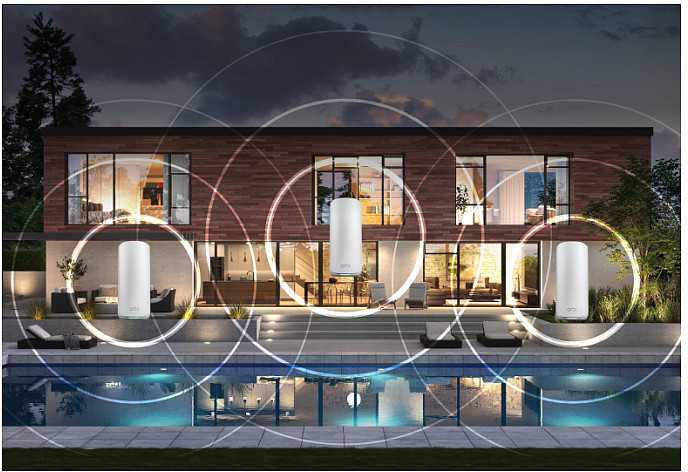 Maršrutizatorius Netgear MESH-SATELLITE ORBI 870 WIFI 7 - TRI-BAND Baltas 21 GBIT/S