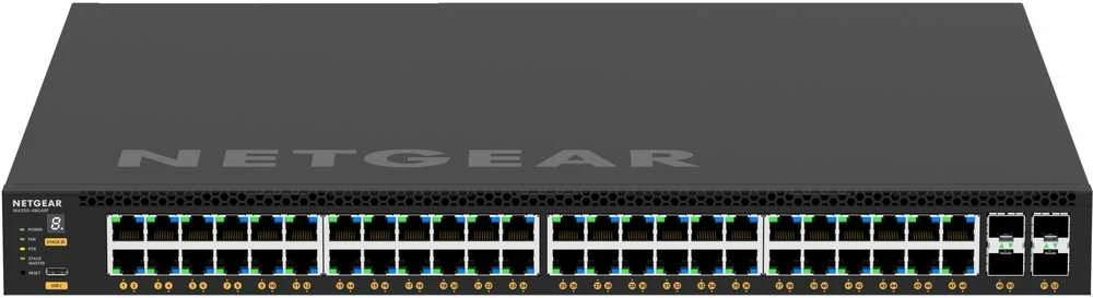 Šakotuvas NETGEAR GSM4352 valdomas L3 gigabito Ethernet (10/100/1000) maitinimas per Ethernet (PoE) 1U Juodas