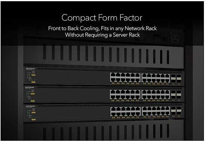 Šakotuvas NETGEAR XSM4328FV Managed L3 1U Juodas