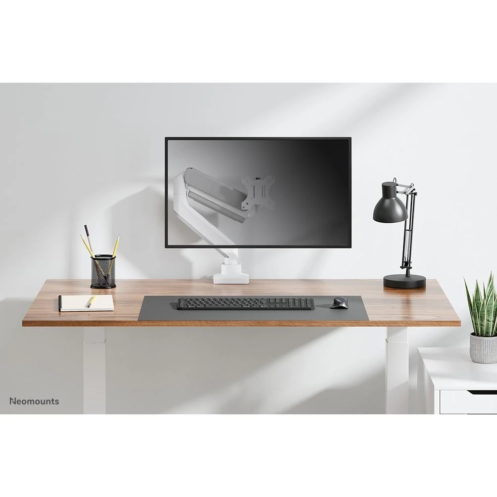 Laikiklis NEOMOUNTS BY NEWSTAR DS70-450WH1 FULL MOTION MONITORIUS DESK MOUNT FOR 17-42" SCREENS - Baltas