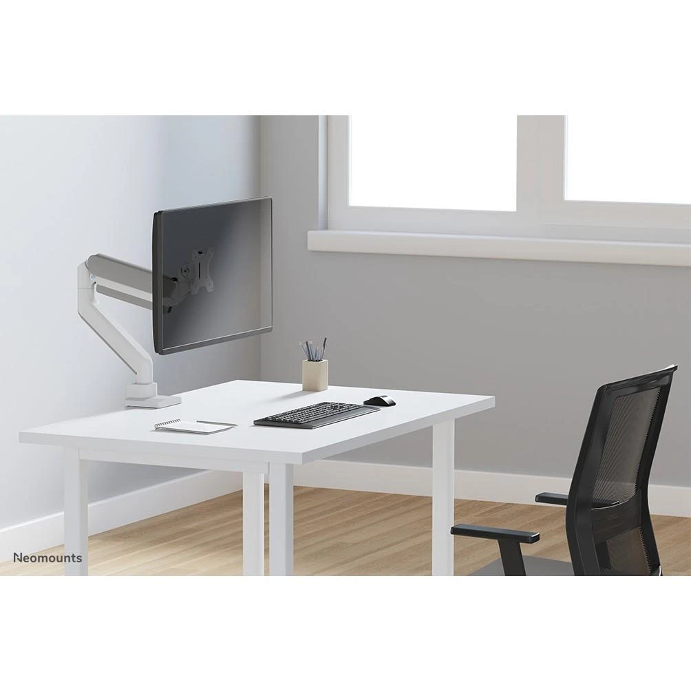 Laikiklis NEOMOUNTS BY NEWSTAR DS70-450WH1 FULL MOTION MONITORIUS DESK MOUNT FOR 17-42" SCREENS - Baltas
