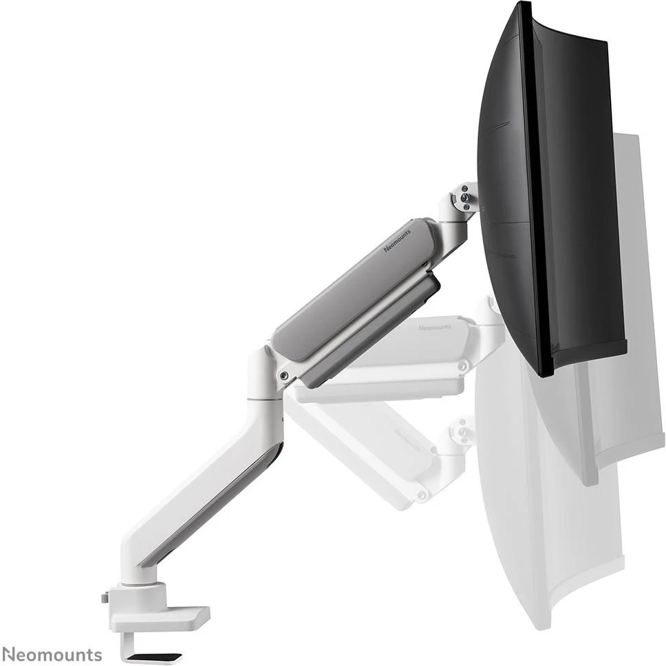 Laikiklis NEOMOUNTS BY NEWSTAR DS70-450WH1 FULL MOTION MONITORIUS DESK MOUNT FOR 17-42" SCREENS - Baltas