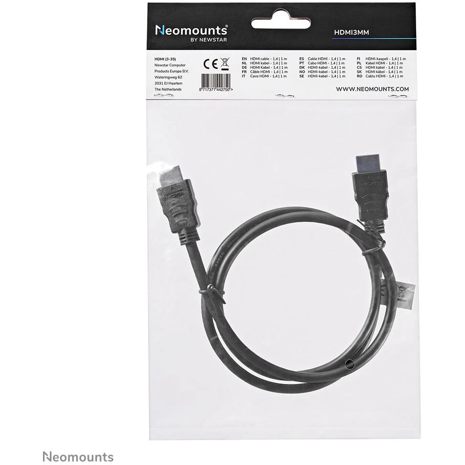 NEOMOUNTS HDMI CABLE - 1 METRES