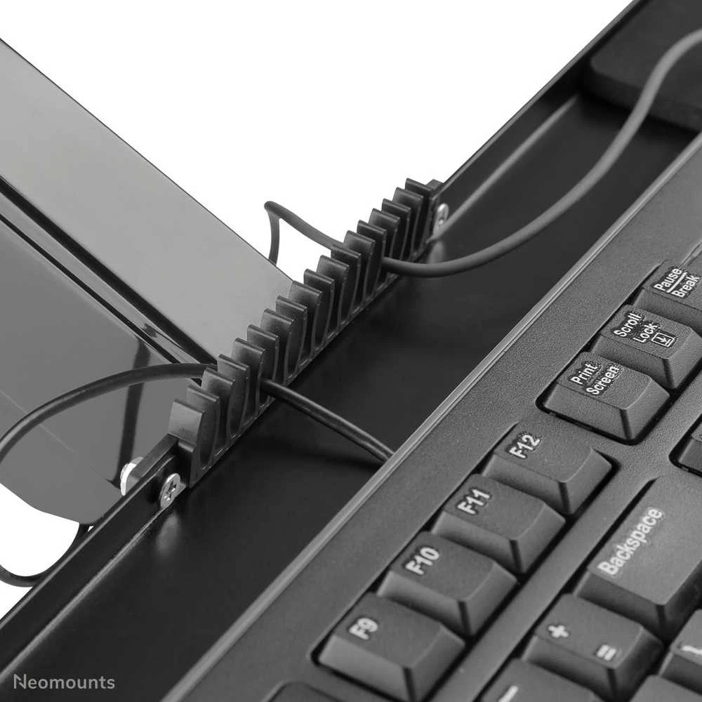 Laikiklis NEOMOUNTS DESK MOUNTED SIT-STAND WORKSTATION (SCREEN, KEYBOARD & MOUSE)