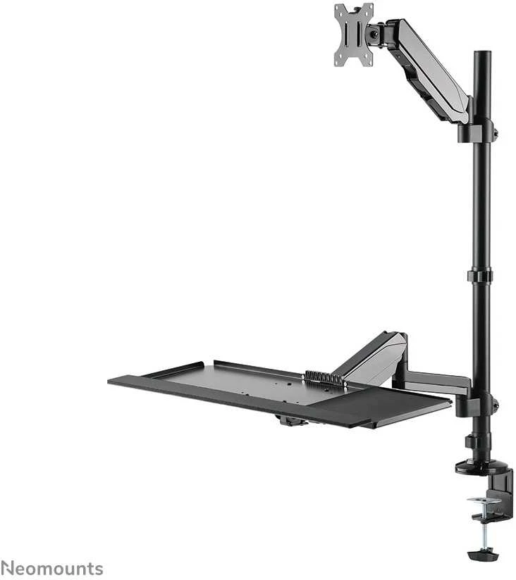 Laikiklis NEOMOUNTS DESK MOUNTED SIT-STAND WORKSTATION (SCREEN, KEYBOARD & MOUSE)