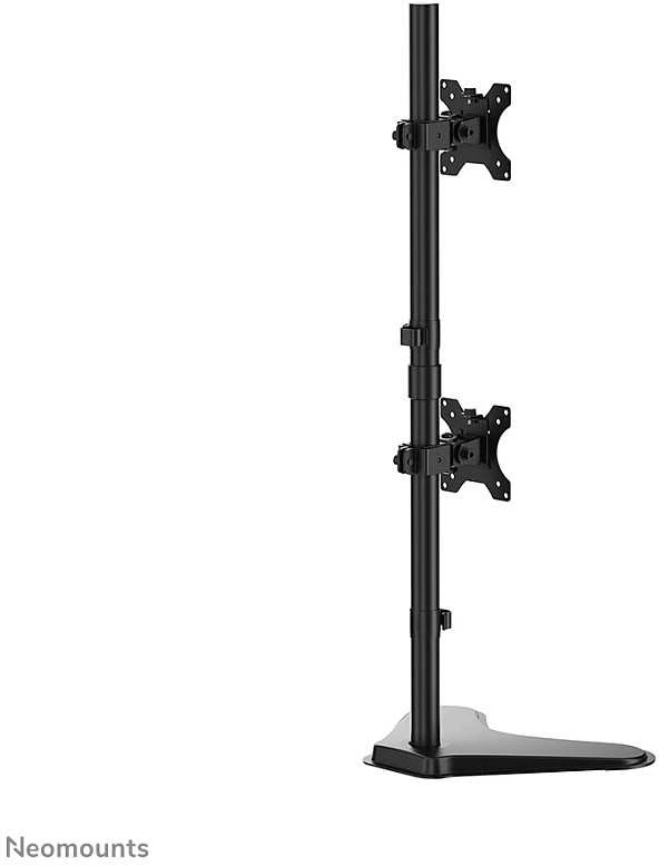 NeoMounts plokščiaekranis stalinis laikiklis (stovas), 10-32", 2 ekranai, c:Juodas