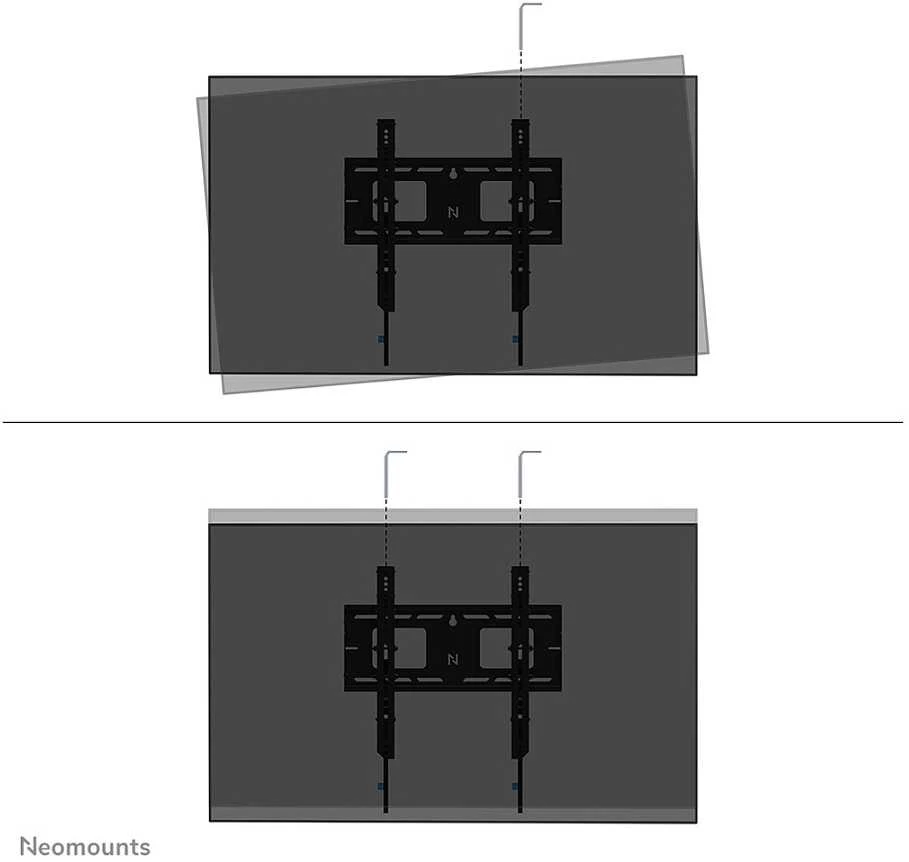 Laikiklis NEOMOUNTS LEVEL-750 WALL MOUNT (XL, 125 KG, TILTABLE, TILT GUARD, CONNECTABLE, VESA 400X400)