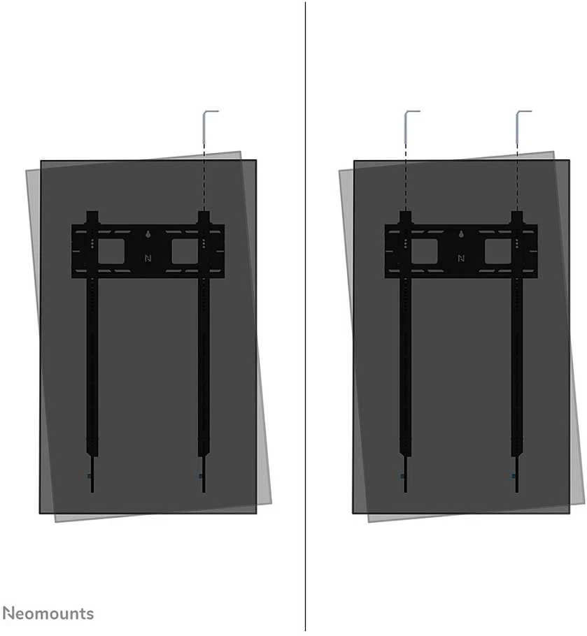 Laikiklis NEOMOUNTS LEVEL-750 WALL MOUNT (XL, 100 KG, PORTRAIT, KICKSTAND, LOCKABLE, CONNECTABLE, VESA 500X800)