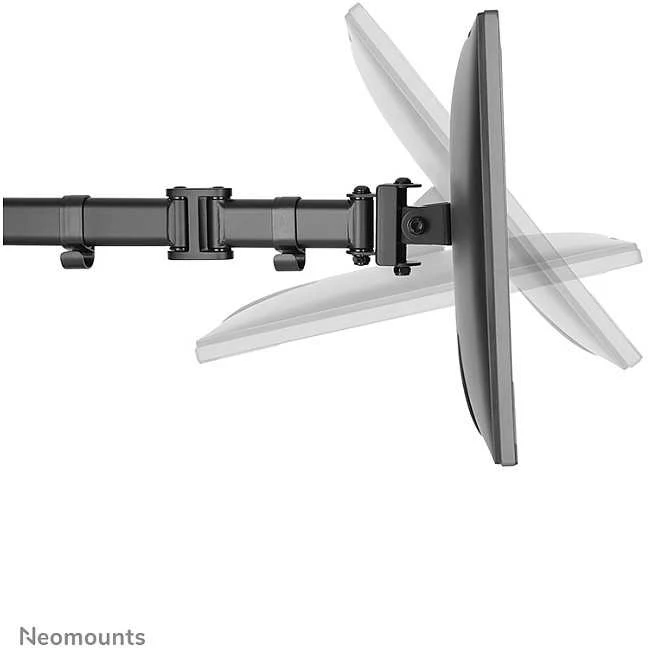 Laikiklis Neomounts by Newstar Select Tilt/Turn/Rotate Triple Desk Mount (spaustukas) trims 10-27" Monitorius ekranams, reguliuojamo aukščio - Juodas