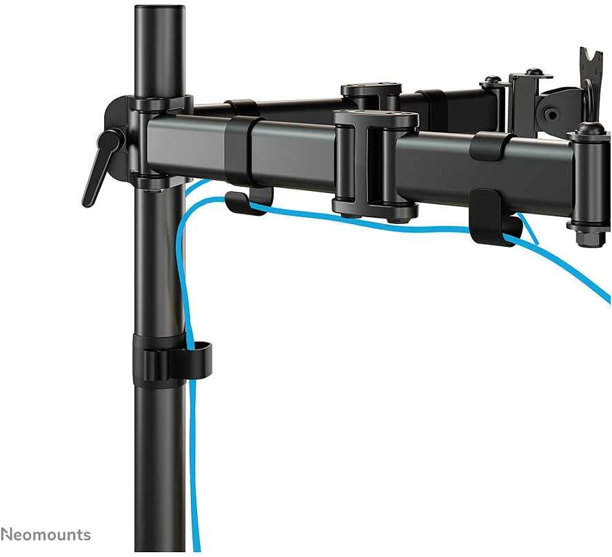 Laikiklis Neomounts by Newstar Select Tilt/Turn/Rotate Triple Desk Mount (spaustukas) trims 10-27" Monitorius ekranams, reguliuojamo aukščio - Juodas